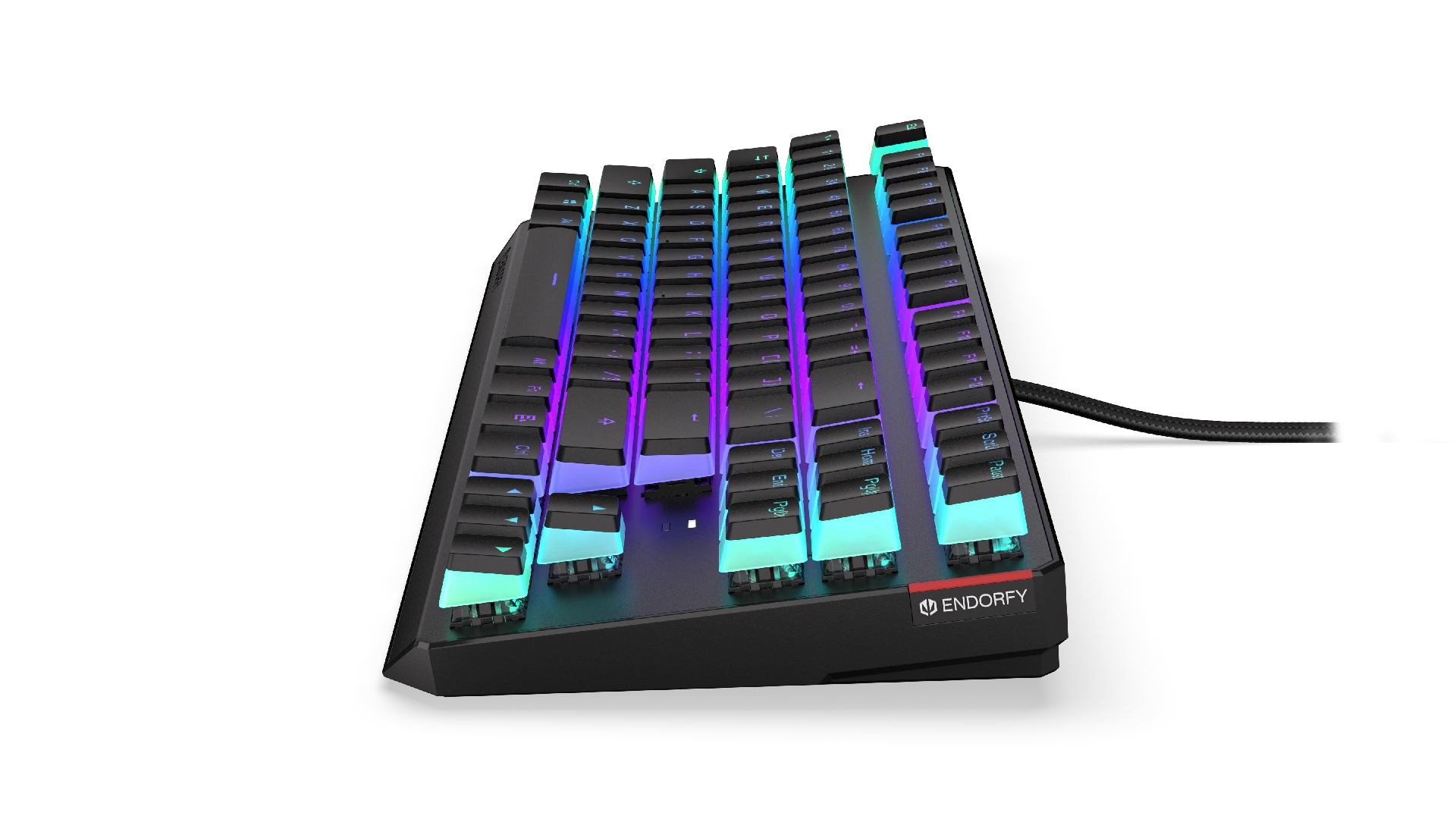 ENDORFY clavier gaming Blanc, Layout DE, Kailh RGB Brown